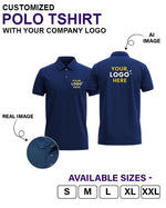 Customized Polo T-Shirt With Your Company Logo | Order Logo Printed Tees | HueLabel.in
