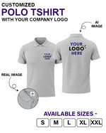 Customized Polo T-Shirt With Your Company Logo | Order Logo Printed Tees | HueLabel.in