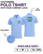 Customized Polo T-Shirt With Your Company Logo | Order Logo Printed Tees | HueLabel.in