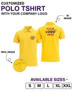 Customized Polo T-Shirt With Your Company Logo | Order Logo Printed Tees | HueLabel.in