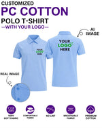 Customized PREMIUM COTTON Polo T-Shirt With Your Company Logo | Order Logo Printed Tees | HueLabel.in (Copy)