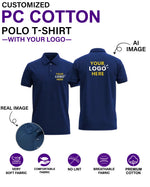 Customized PREMIUM COTTON Polo T-Shirt With Your Company Logo | Order Logo Printed Tees | HueLabel.in (Copy)