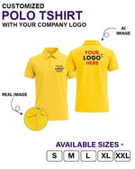 Customized Polo T-Shirt With Your Company Logo | Order Logo Printed Tees | HueLabel.in - HueLabel India