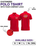 Customized Polo T-Shirt With Your Company Logo | Order Logo Printed Tees | HueLabel.in - HueLabel India