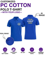 Customized PREMIUM COTTON Polo T-Shirt With Your Company Logo | Order Logo Printed Tees | HueLabel.in (Copy) - HueLabel India